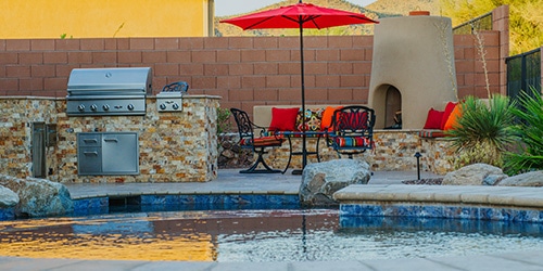 Outdoor kitchen environment