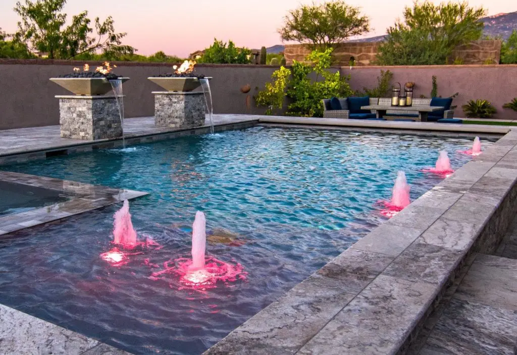 A resort-style custom pool