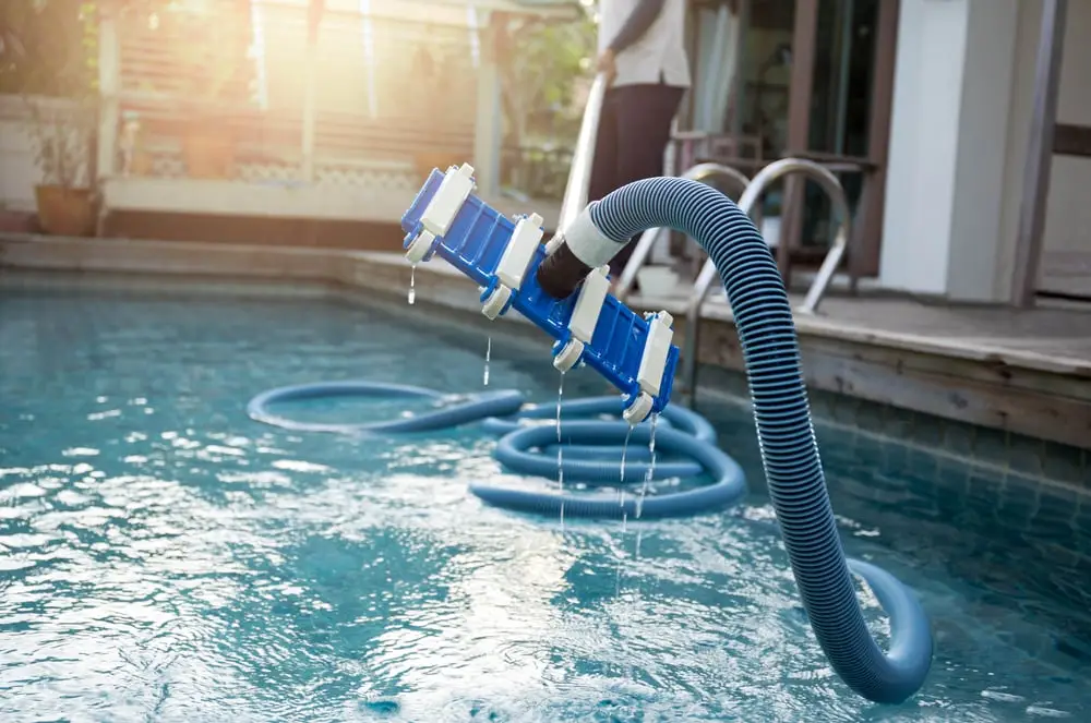 Cleaning and Maintaining Pool using Pool Vacuum