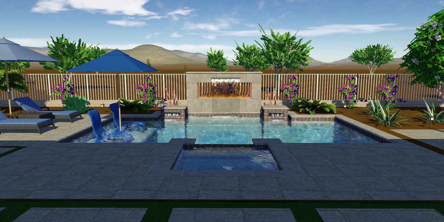 an example of 3d pool design from pools by design